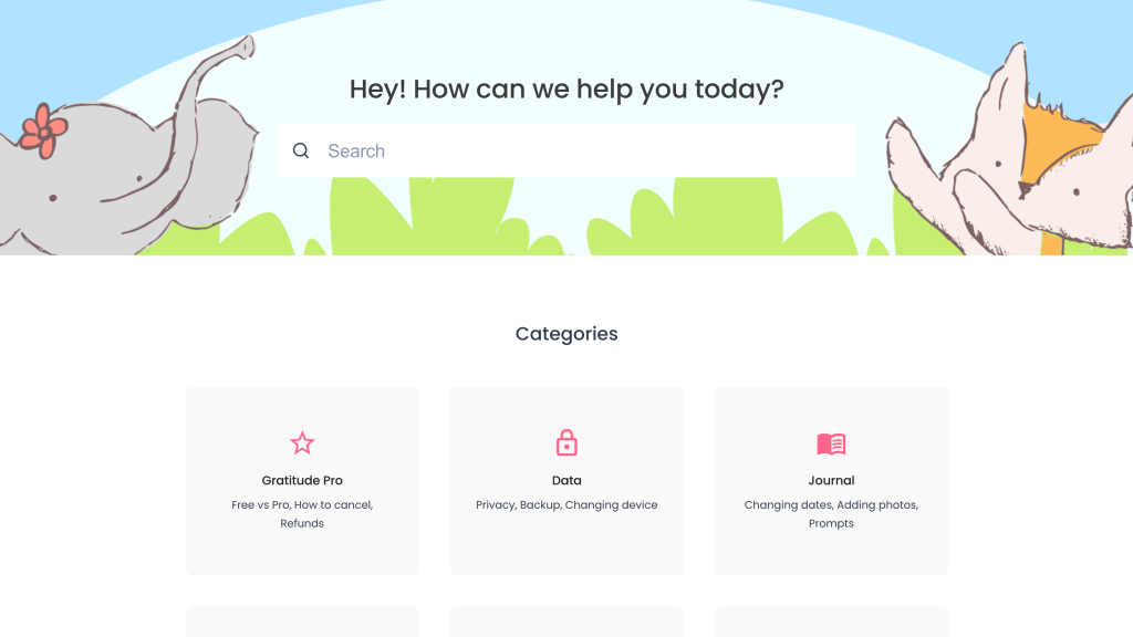 Gratitude knowledge base by Hiver