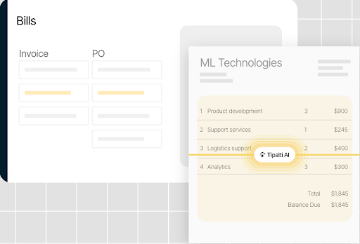 Automated invoice management in Tipalti