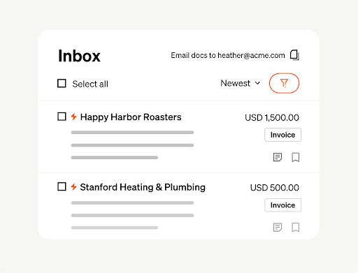 Bill creation in BILL Accounts Payable Tool