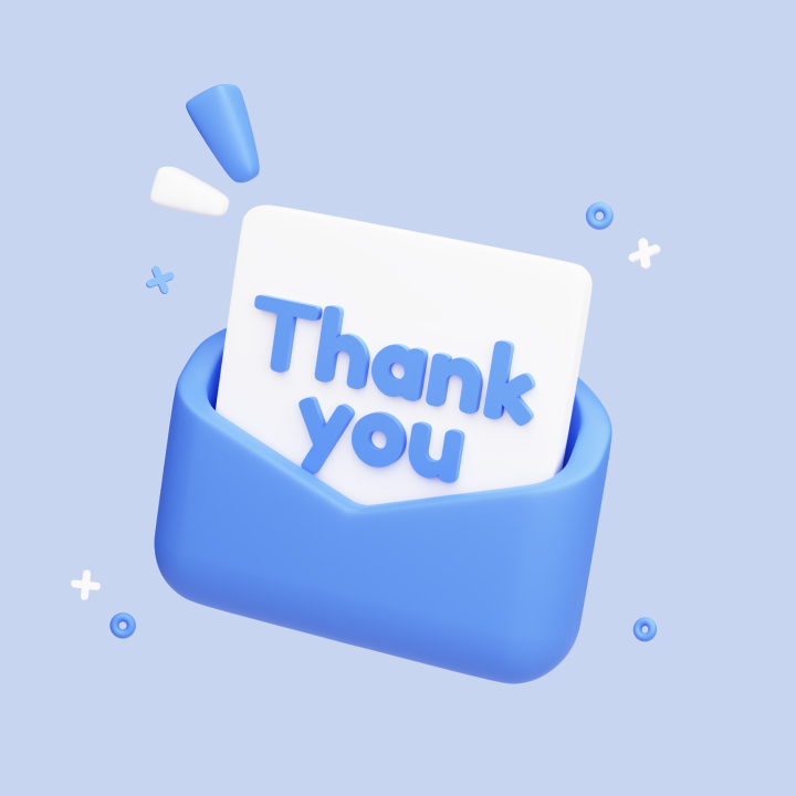 Say thank you to your customers illustration