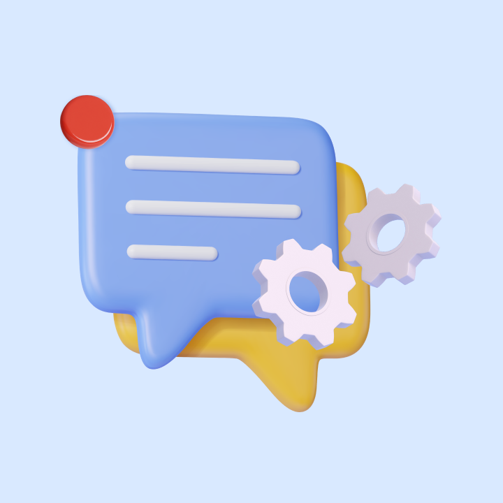 illustration of live chat widget for customer support