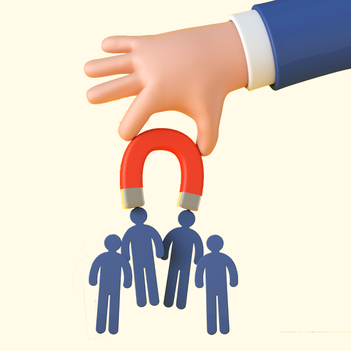 Illustration of customer acquisition