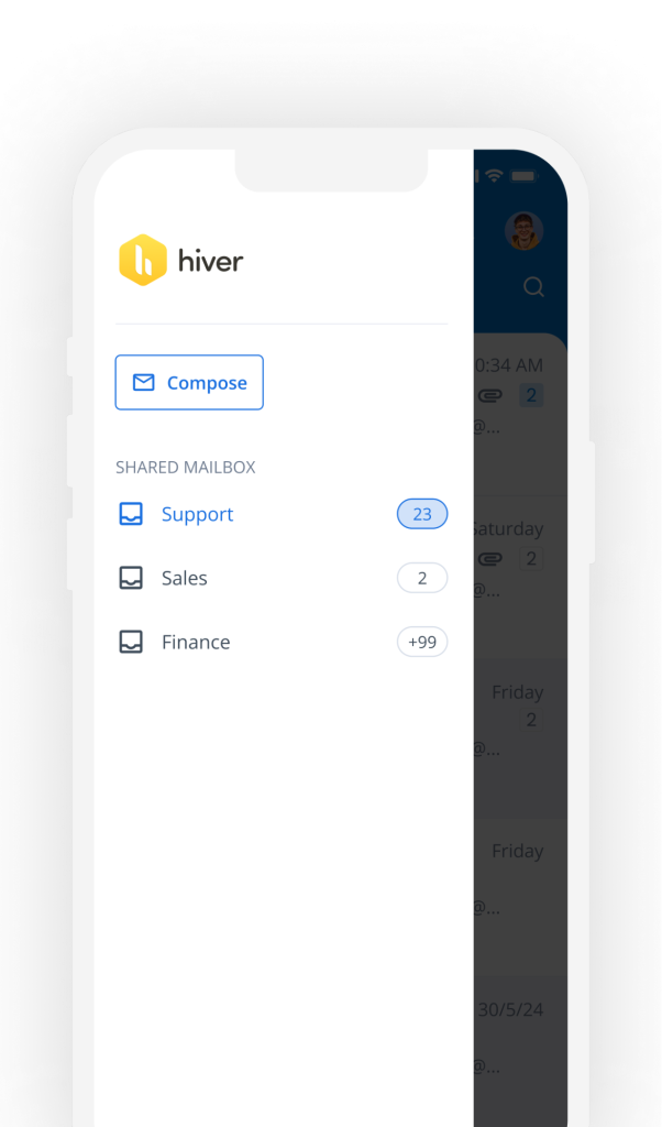 Mobile App for Hiver for Outlook