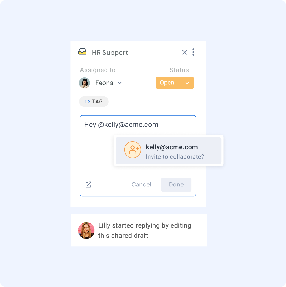 Effortlessly collaborate across teams