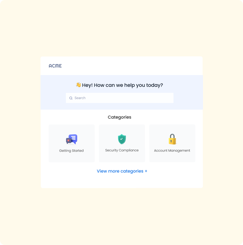 Empower customers to help themselves