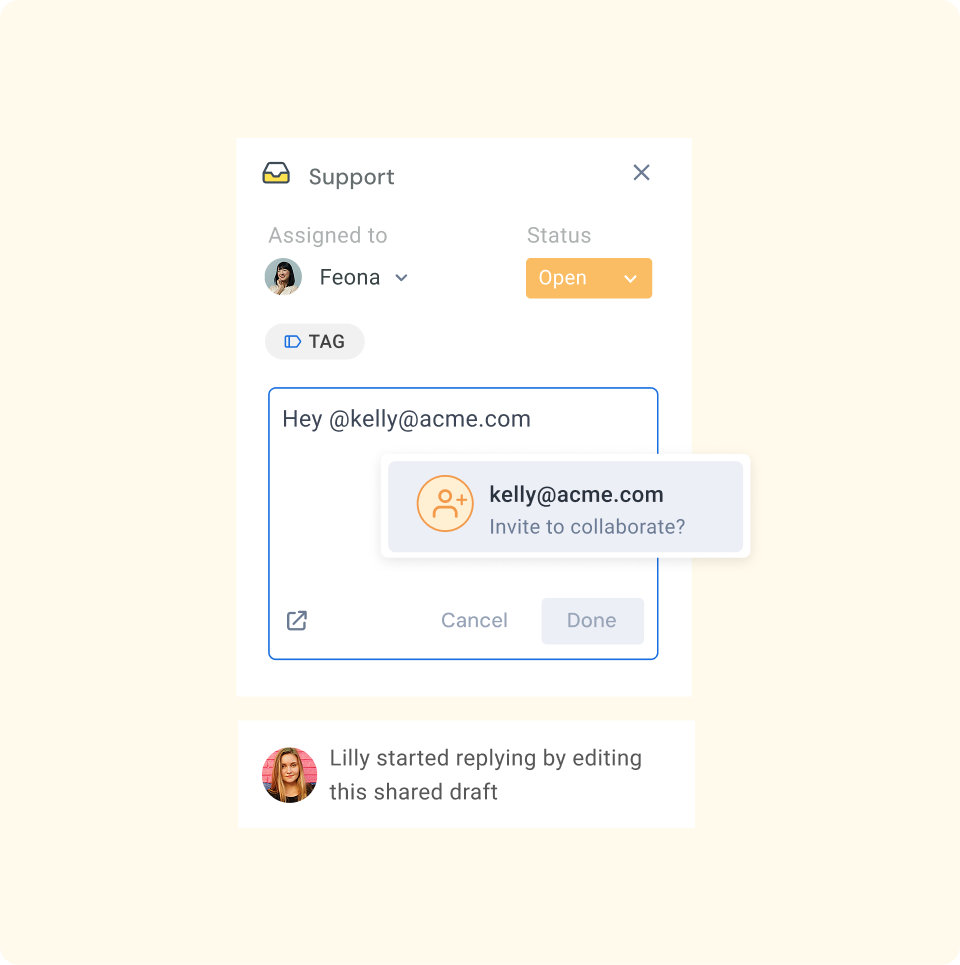 Modern and intuitive ticketing built for collaboration