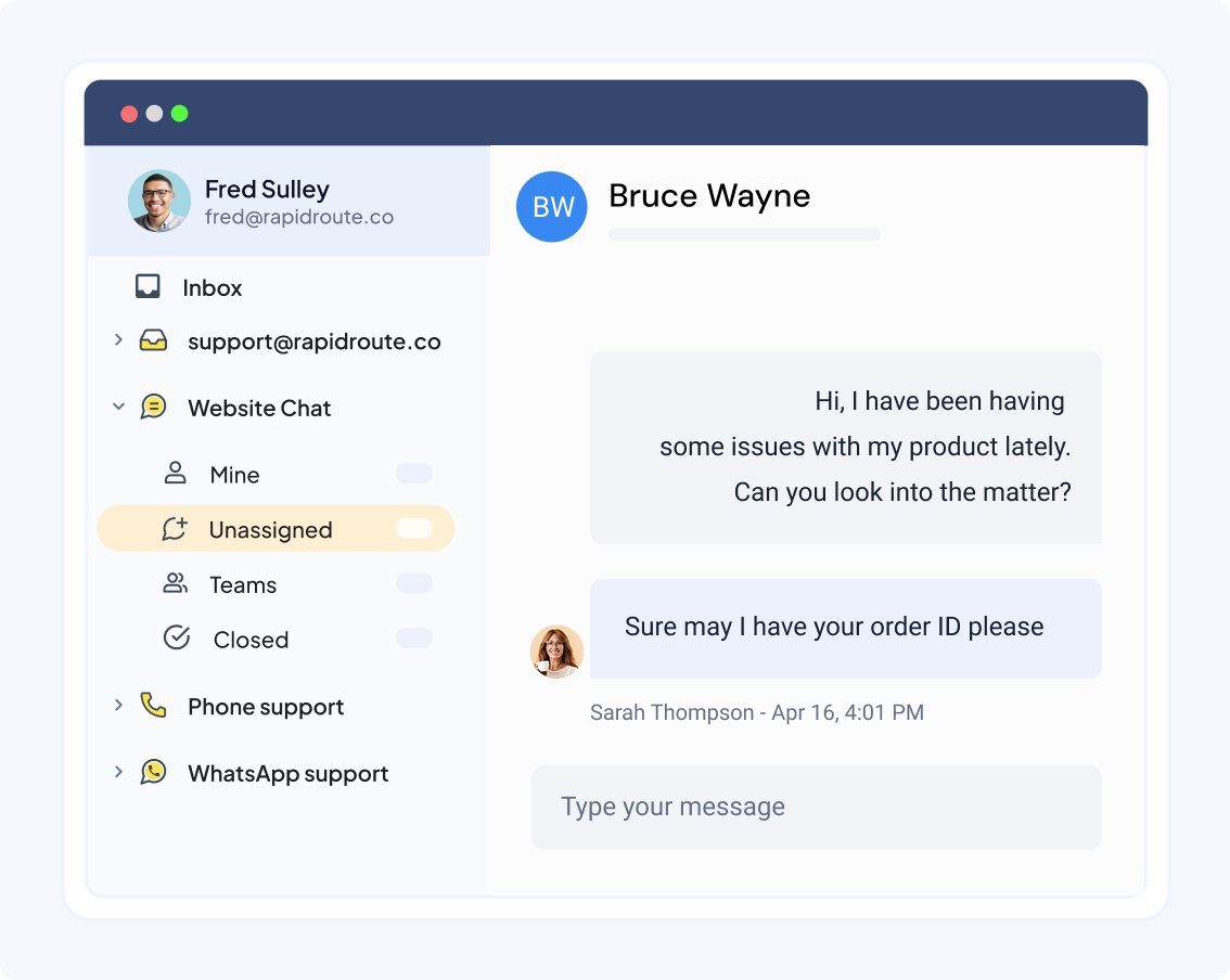 AI-powered live chat