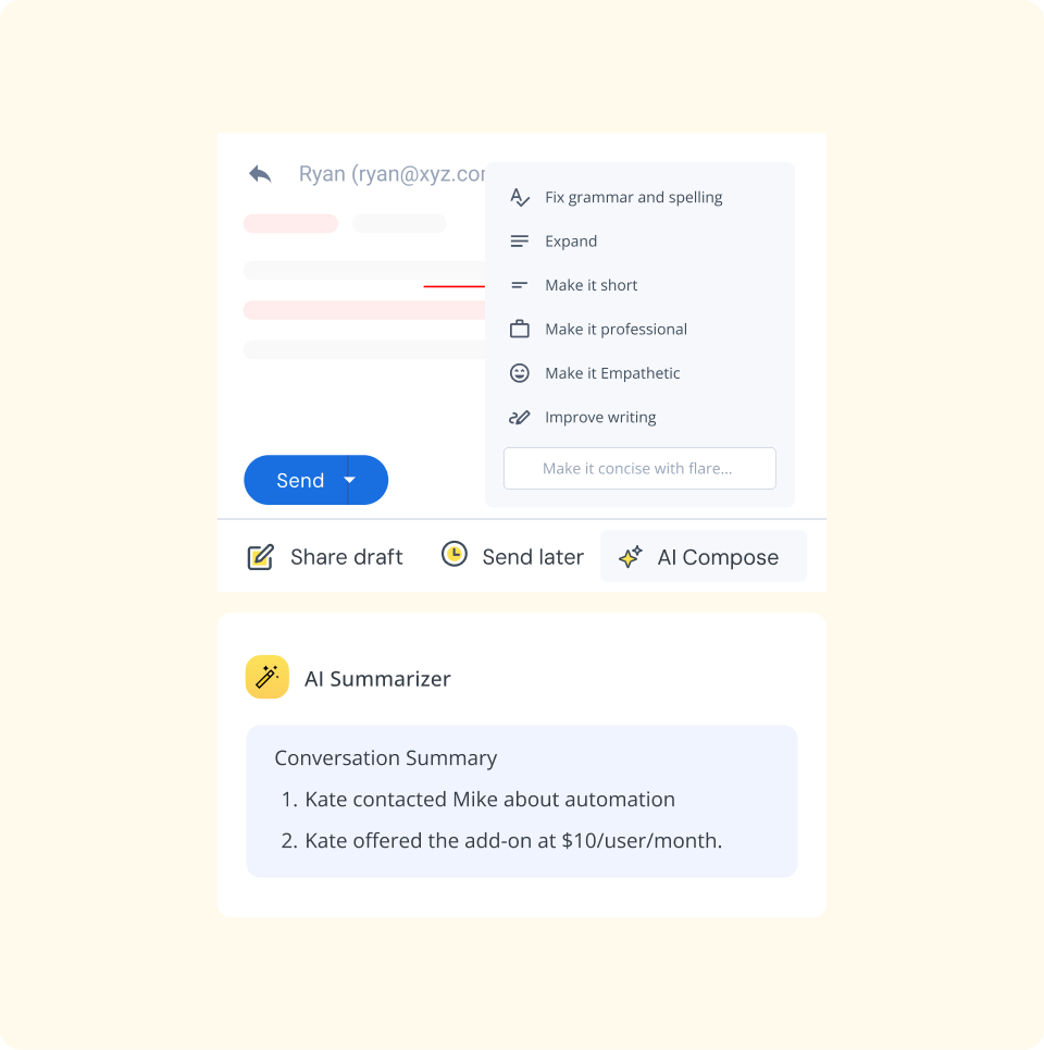 Smarter email customer service with AI