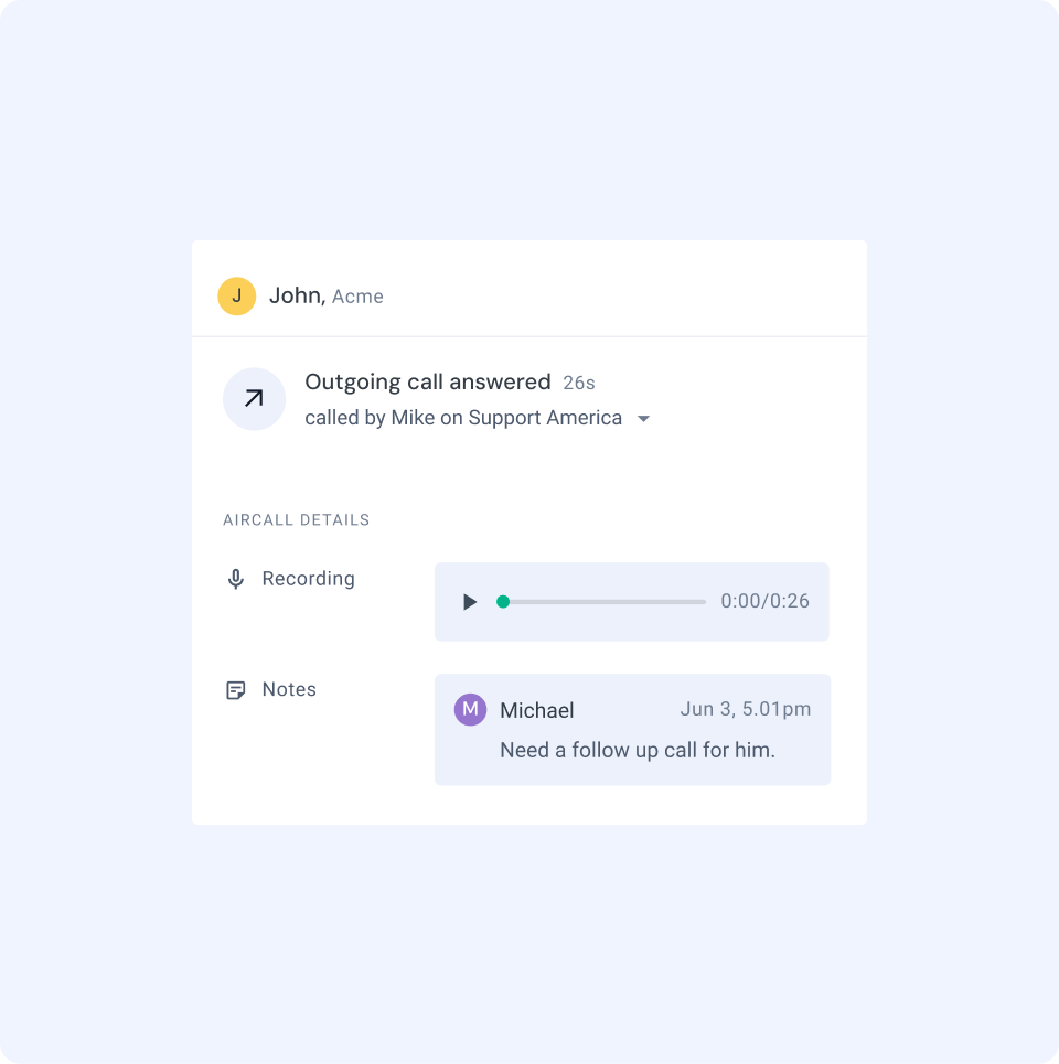 Handle customer calls from your inbox