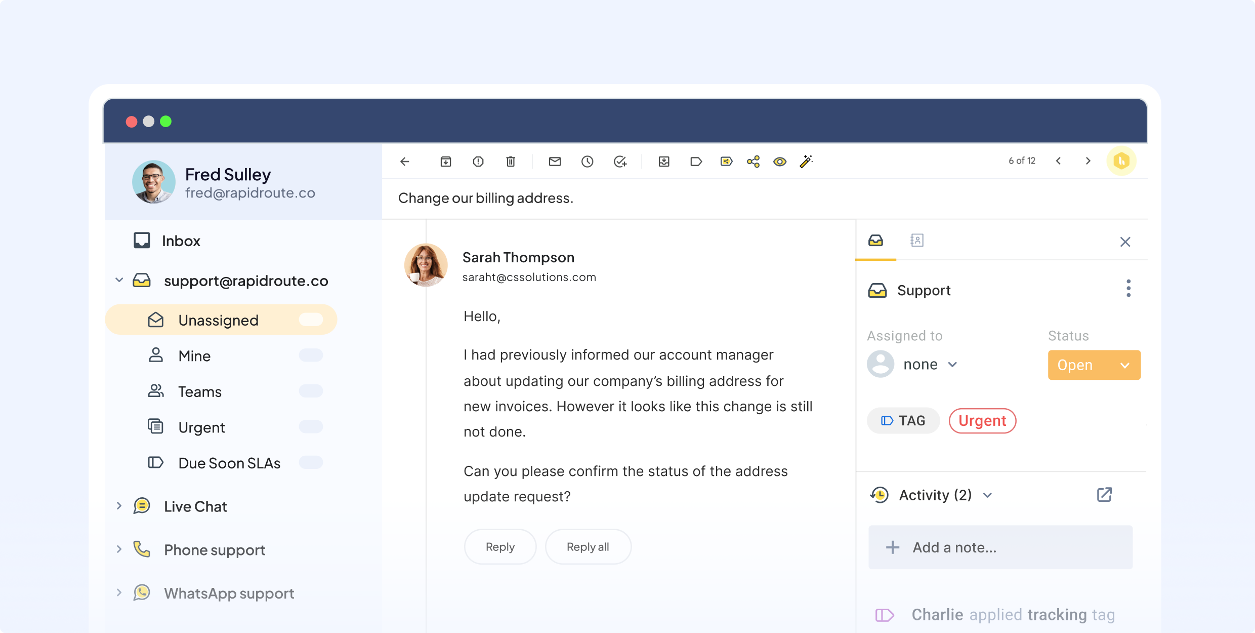 AI-powered email management software.