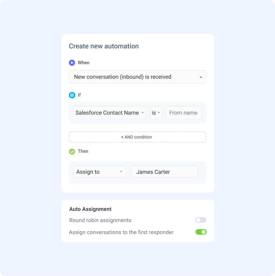 Never miss a customer query