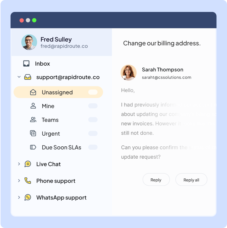 Ace email customer service with Hiver